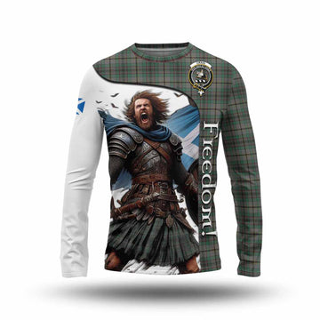 Craig Crest Tartan Long Sleeve T-Shirt Inspired by the Freedom of Scottish Warrior