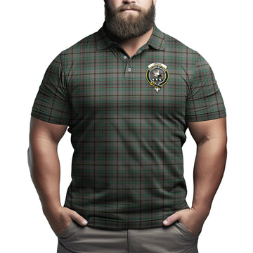 Craig Tartan Men's Polo Shirt with Family Crest