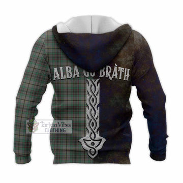 Craig Tartan Family Crest Knitted Hoodie Alba Gu Brath Be Brave Lion Ancient Style