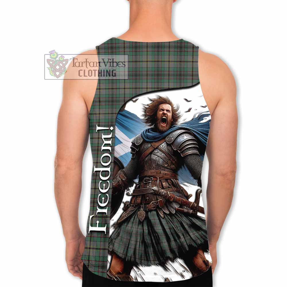Tartan Vibes Clothing Craig Crest Tartan Men's Tank Top Inspired by the Freedom of Scottish Warrior