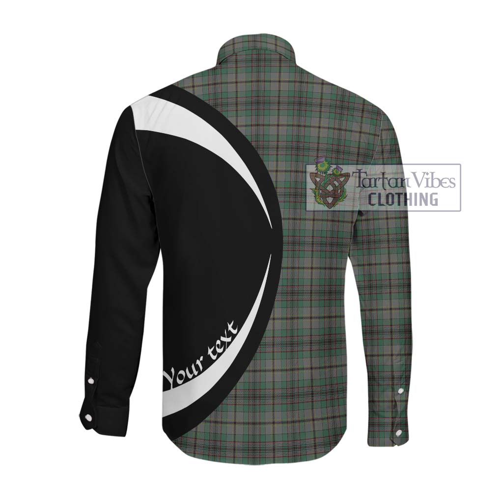 Craig Tartan Long Sleeve Button Up with Family Crest Circle Style Men's Shirt - Tartan Vibes Clothing