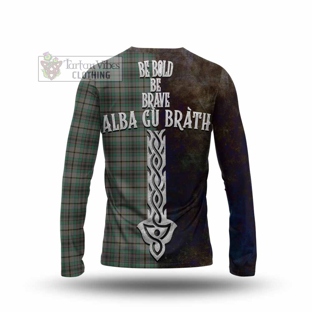 Tartan Vibes Clothing Craig Tartan Family Crest Long Sleeve T-Shirt Alba Gu Brath Be Brave Lion Ancient Style
