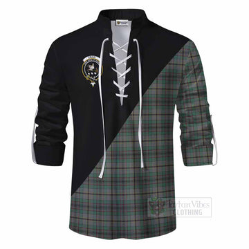 Craig Tartan Ghillie Kilt Shirt with Family Crest and Military Logo Style