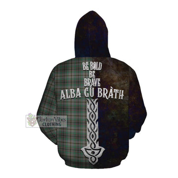 Craig Tartan Family Crest Cotton Hoodie Alba Gu Brath Be Brave Lion Ancient Style