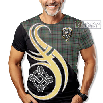 Tartan Vibes Clothing Craig Tartan T-Shirt with Family Crest and Celtic Symbol Style