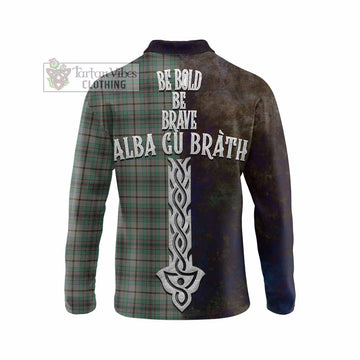 Craig Tartan Family Crest Long Sleeve Polo Shirt Alba Gu Brath Be Brave Lion Ancient Style