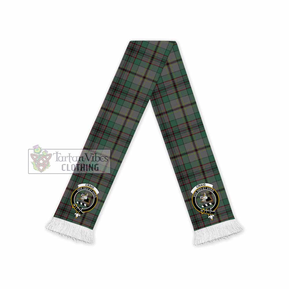 Tartan Vibes Clothing Craig Tartan Ruffneck Scarf with Family Crest