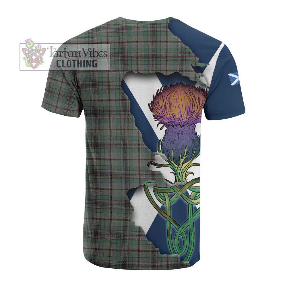 Tartan Vibes Clothing Craig Tartan Family Crest Cotton T-shirt Scottish Thistle Celtic Inspired