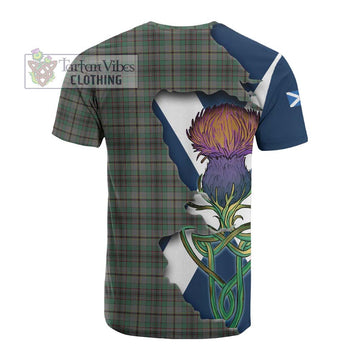 Tartan Vibes Clothing Craig Tartan Family Crest Cotton T-shirt Scottish Thistle Celtic Inspired