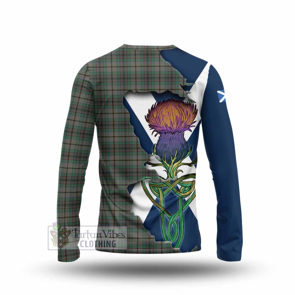 Tartan Vibes Clothing Craig Tartan Family Crest Long Sleeve T-Shirt Scottish Thistle Celtic Inspired
