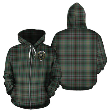Craig Tartan Hoodie with Family Crest