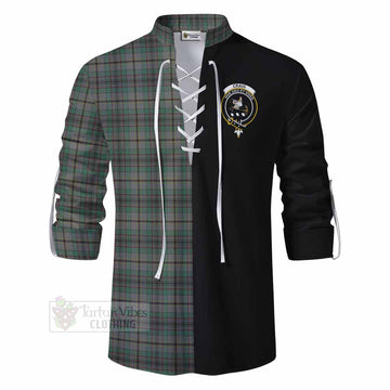 Craig Tartan Ghillie Kilt Shirt with Family Crest and Half Of Me Style