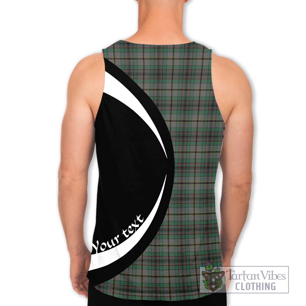 Craig Tartan Men's Tank Top with Family Crest Circle Style - Tartan Vibes Clothing
