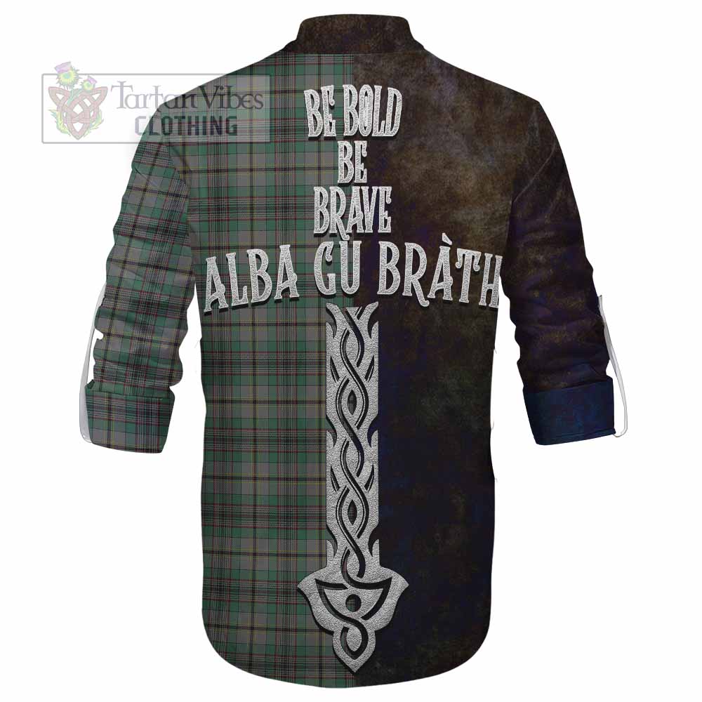 Tartan Vibes Clothing Craig Tartan Family Crest Ghillie Kilt Shirt Alba Gu Brath Be Brave Lion Ancient Style