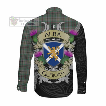 Craig Tartan Family Crest Long Sleeve Button Shirt Lion Rampant Royal Thistle Shield Celtic Inspired