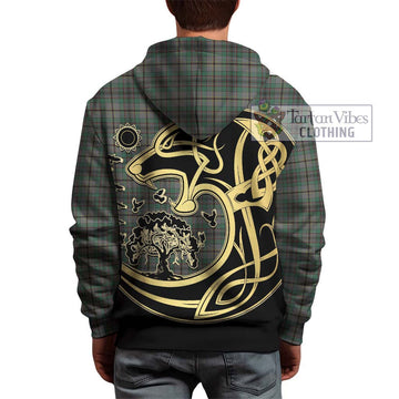 Craig Tartan Hoodie with Family Crest Celtic Wolf Style
