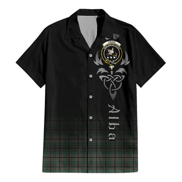 Craig Tartan Hawaiian Shirt Shirt Featuring Alba Gu Brath Family Crest Celtic Inspired
