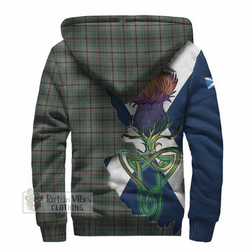 Craig Tartan Family Crest Sherpa Hoodie Scottish Thistle Celtic Inspired