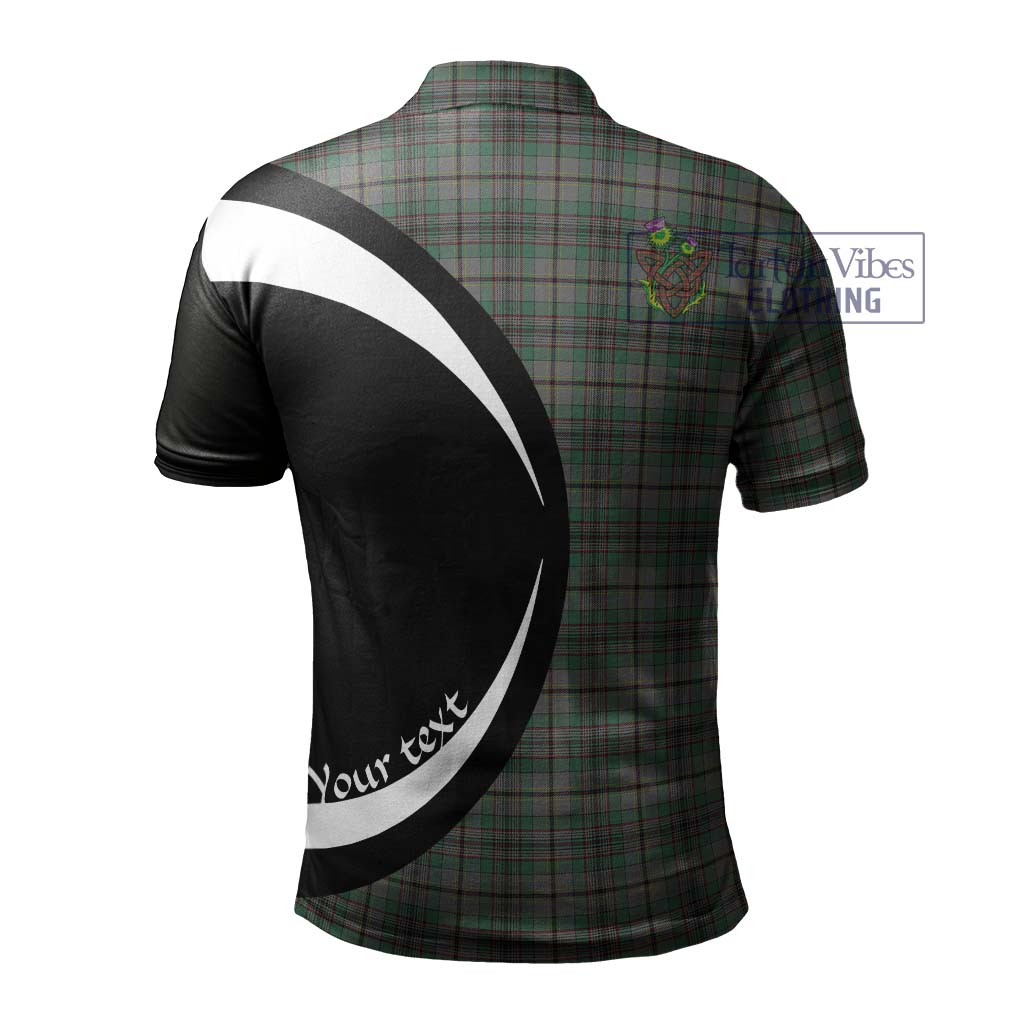 Craig Tartan Men's Polo Shirt with Family Crest Circle Style - Tartan Vibes Clothing