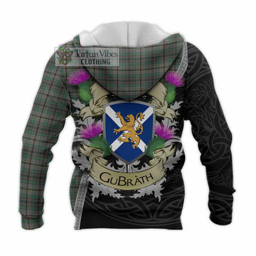 Craig Tartan Family Crest Knitted Hoodie Lion Rampant Royal Thistle Shield Celtic Inspired