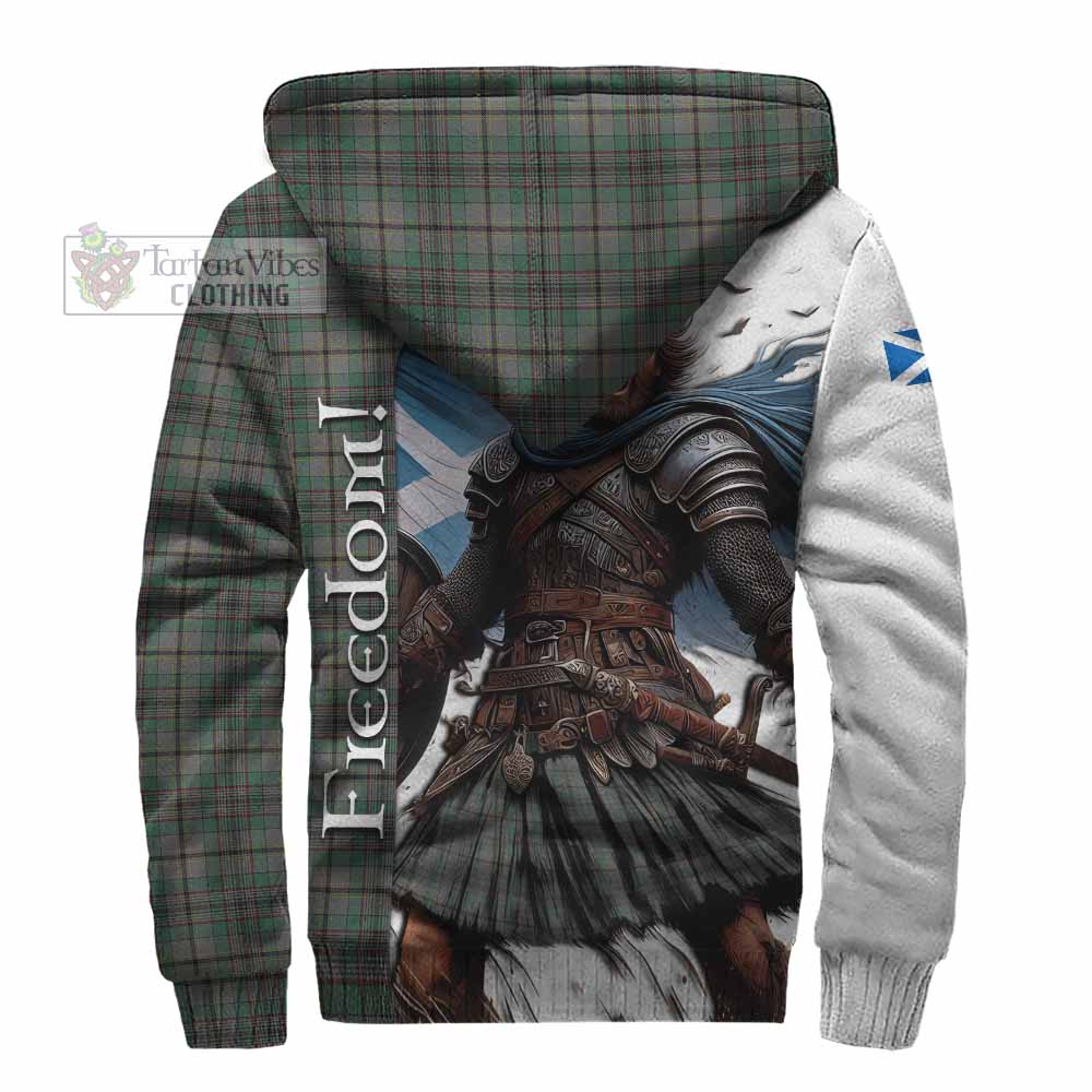 Tartan Vibes Clothing Craig Crest Tartan Sherpa Hoodie Inspired by the Freedom of Scottish Warrior