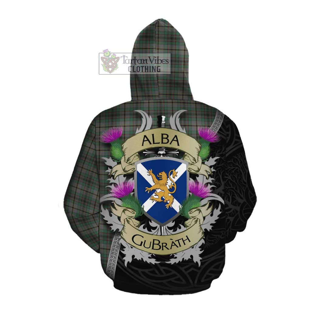 Tartan Vibes Clothing Craig Tartan Family Crest Cotton Hoodie Lion Rampant Royal Thistle Shield Celtic Inspired