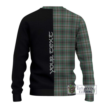 Craig Tartan Knitted Sweater with Family Crest and Half Of Me Style - Tartanvibesclothing Shop