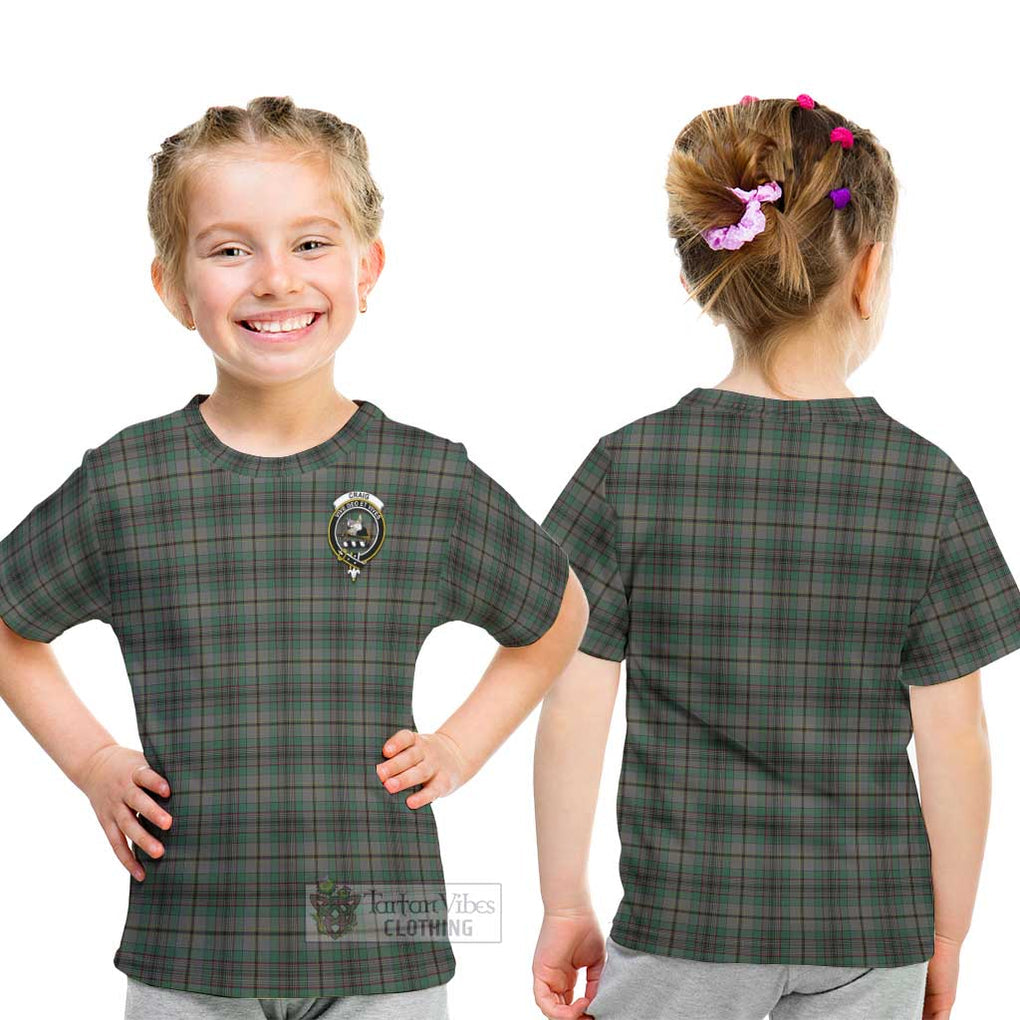 Craig Tartan Kid T-Shirt with Family Crest - Tartan Vibes Clothing