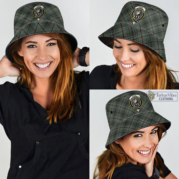 Craig Tartan Bucket Hat with Family Crest