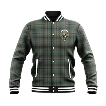 Craig Tartan Baseball Jacket with Family Crest