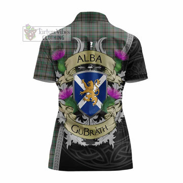 Craig Tartan Family Crest Women's Polo Shirt Lion Rampant Royal Thistle Shield Celtic Inspired
