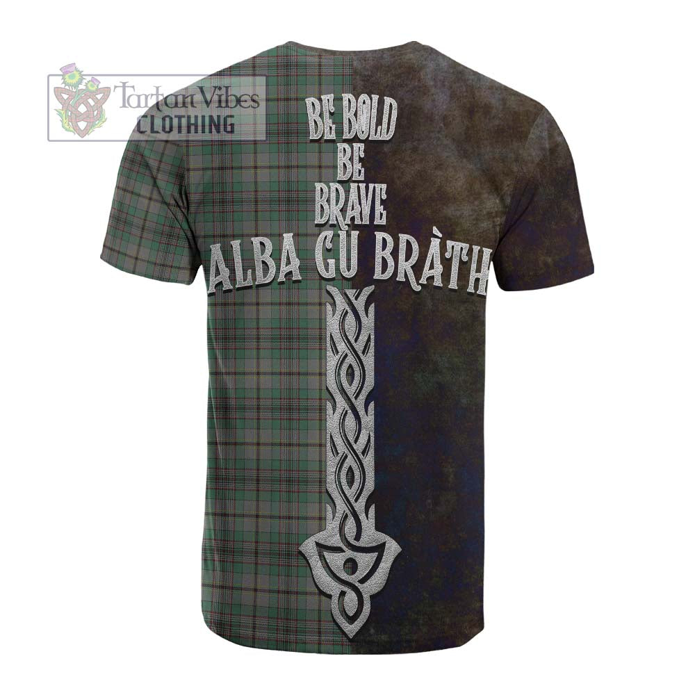 Tartan Vibes Clothing Craig Tartan Family Crest Cotton T-shirt Alba Gu Brath Be Brave Lion Ancient Style