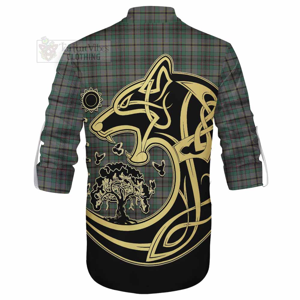 Tartan Vibes Clothing Craig Tartan Ghillie Kilt Shirt with Family Crest Celtic Wolf Style
