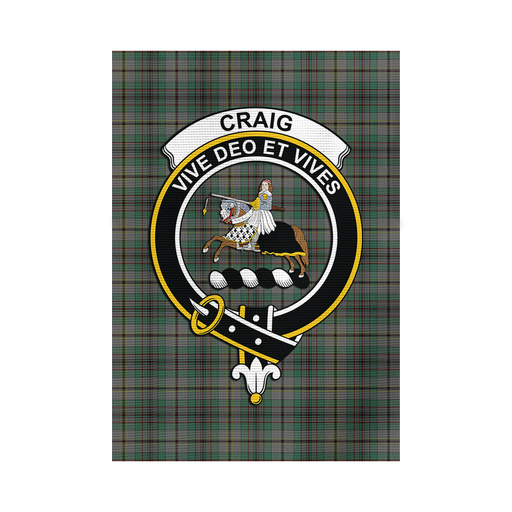 Craig Tartan Flag with Family Crest - Tartan Vibes Clothing