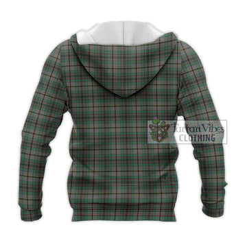 Craig Tartan Knitted Hoodie with Family Crest DNA In Me Style