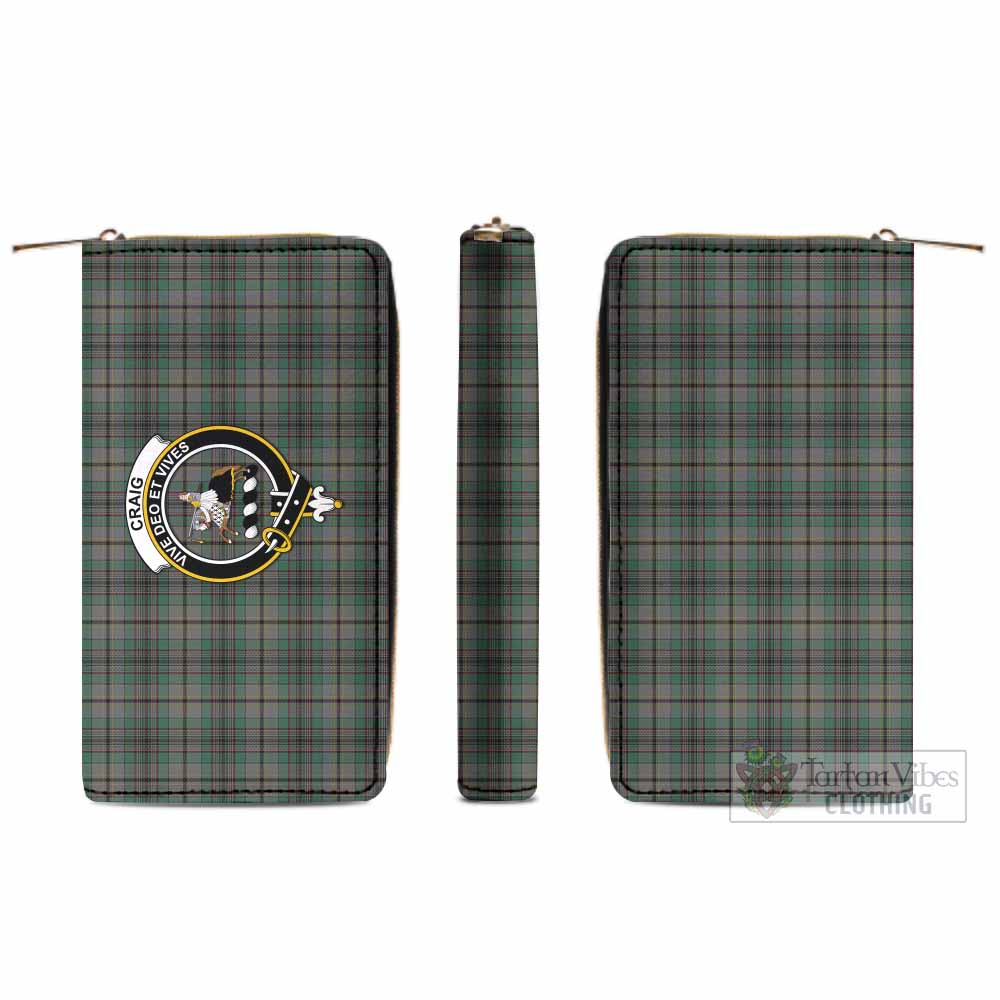 Tartan Vibes Clothing Craig Tartan Women's Leather Wallet with Family Crest