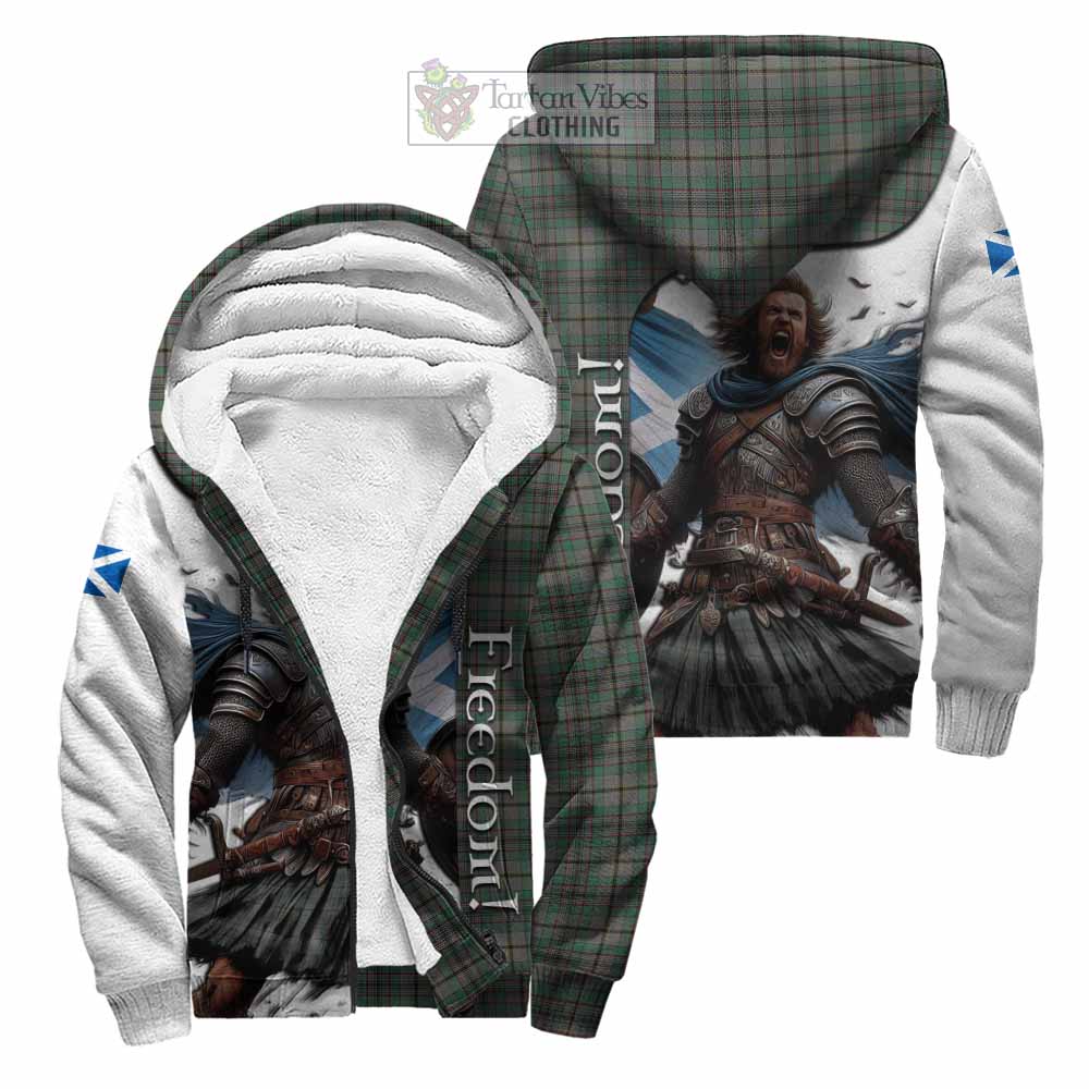 Tartan Vibes Clothing Craig Crest Tartan Sherpa Hoodie Inspired by the Freedom of Scottish Warrior