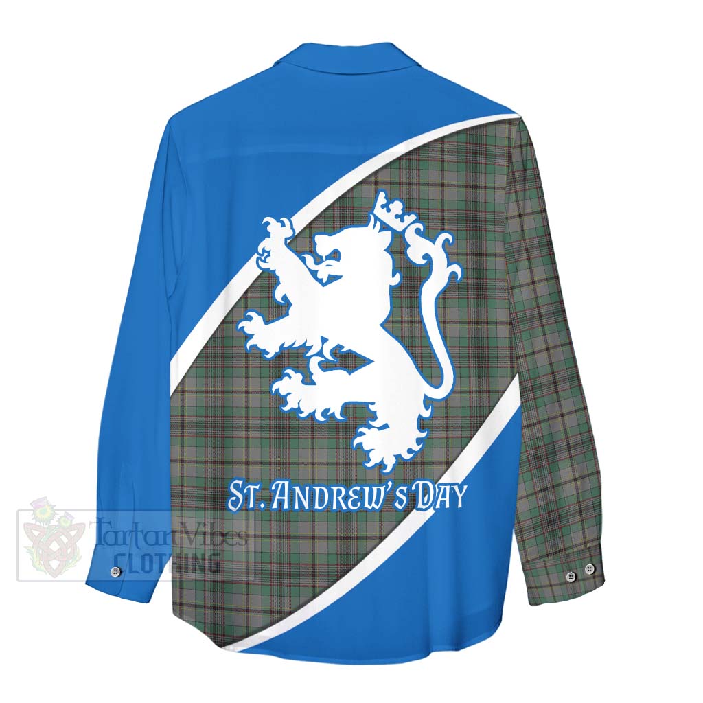 Tartan Vibes Clothing Craig Family Crest Tartan Women's Casual Shirt Celebrate Saint Andrew's Day in Style