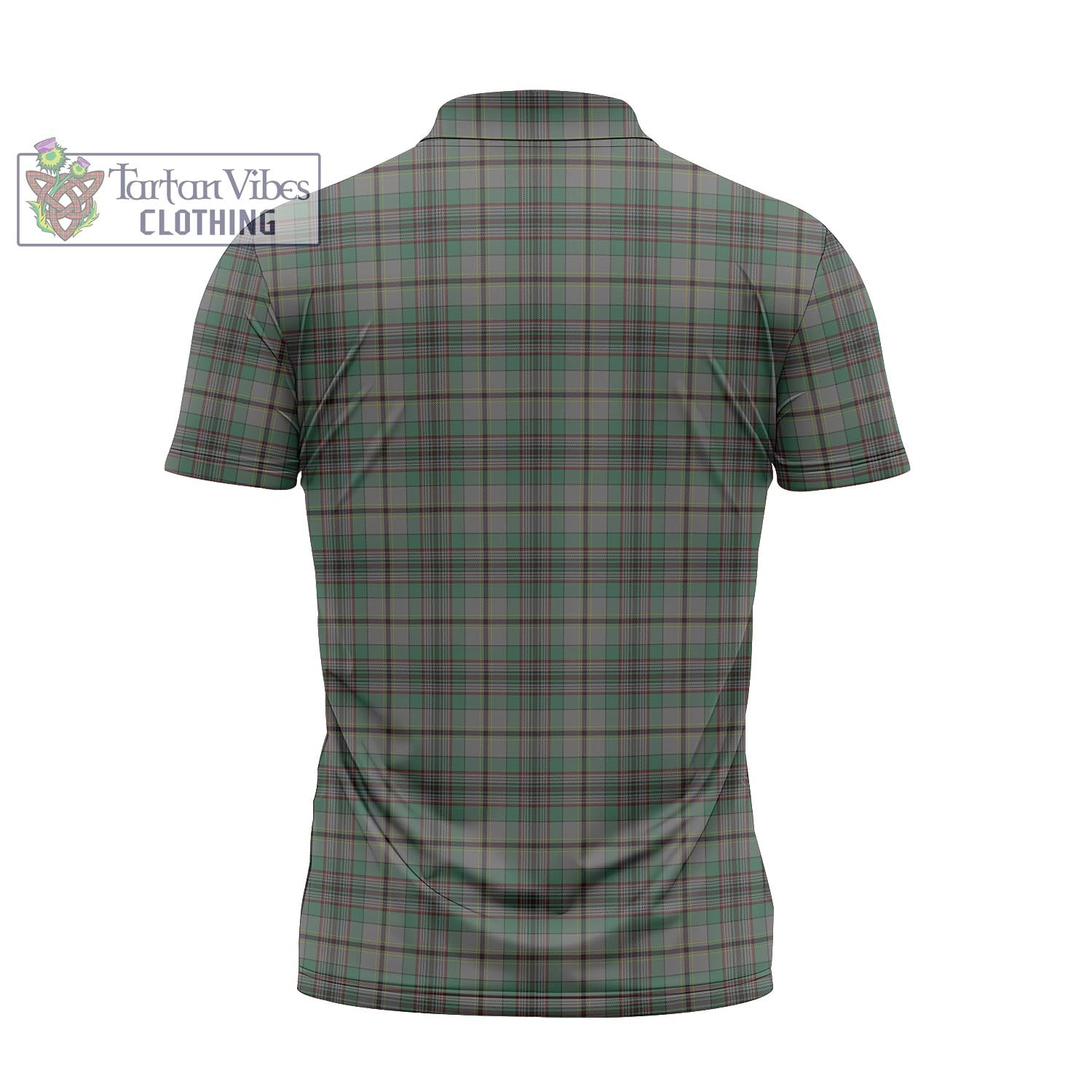 Tartan Vibes Clothing Craig Tartan Zipper Polo Shirt with Family Crest