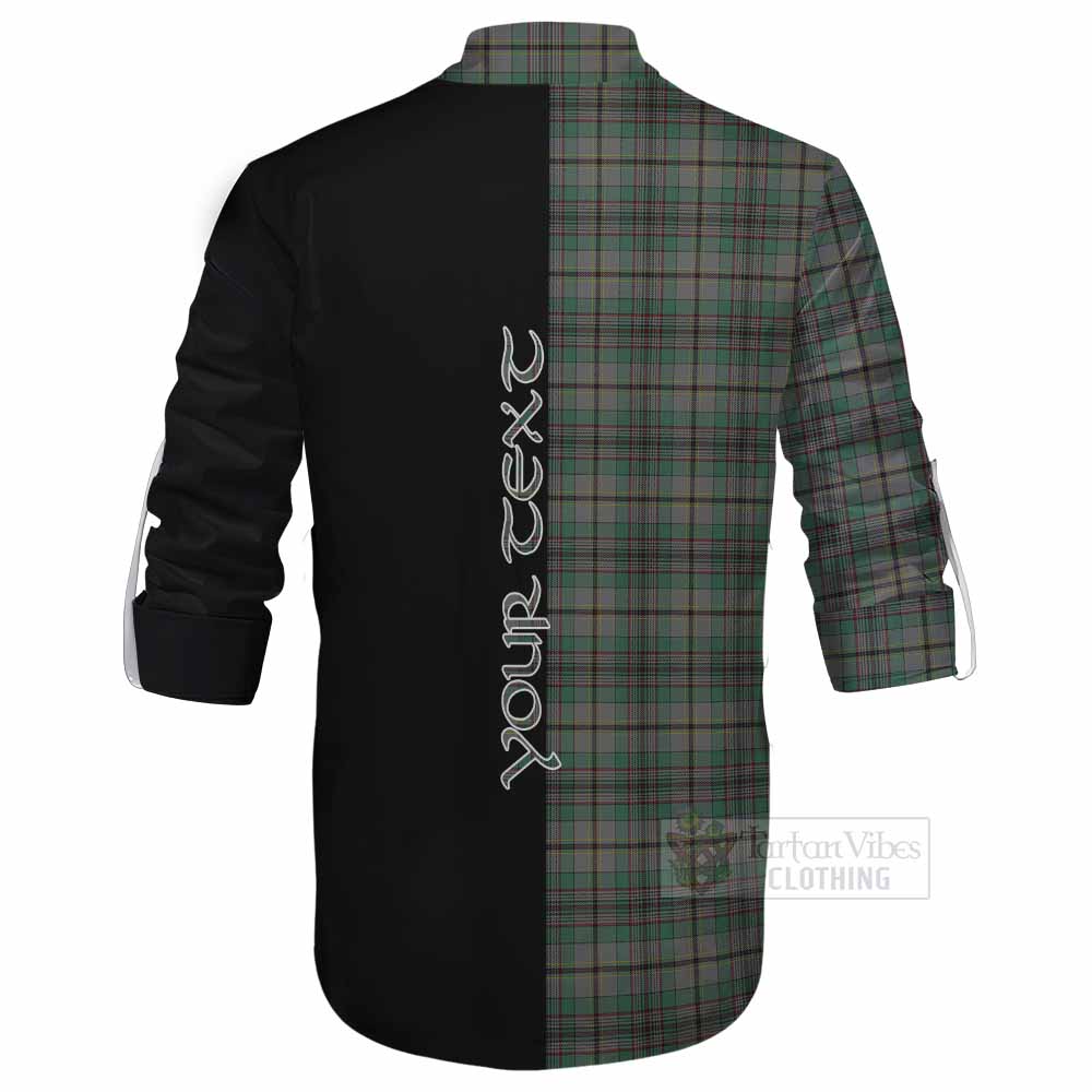 Tartan Vibes Clothing Craig Tartan Ghillie Kilt Shirt with Family Crest and Half Of Me Style