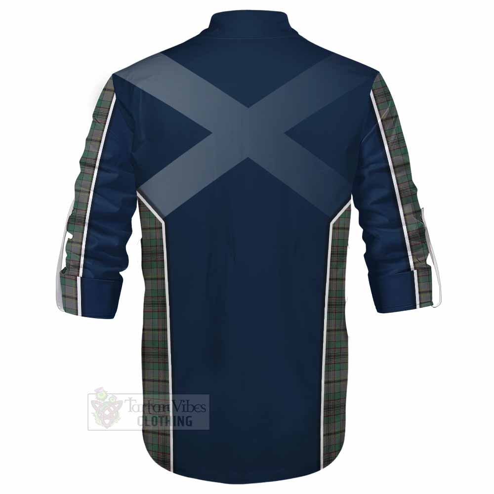 Tartan Vibes Clothing Craig Tartan Ghillie Kilt Shirt with Family Crest and Lion Rampant Vibes Sport Style