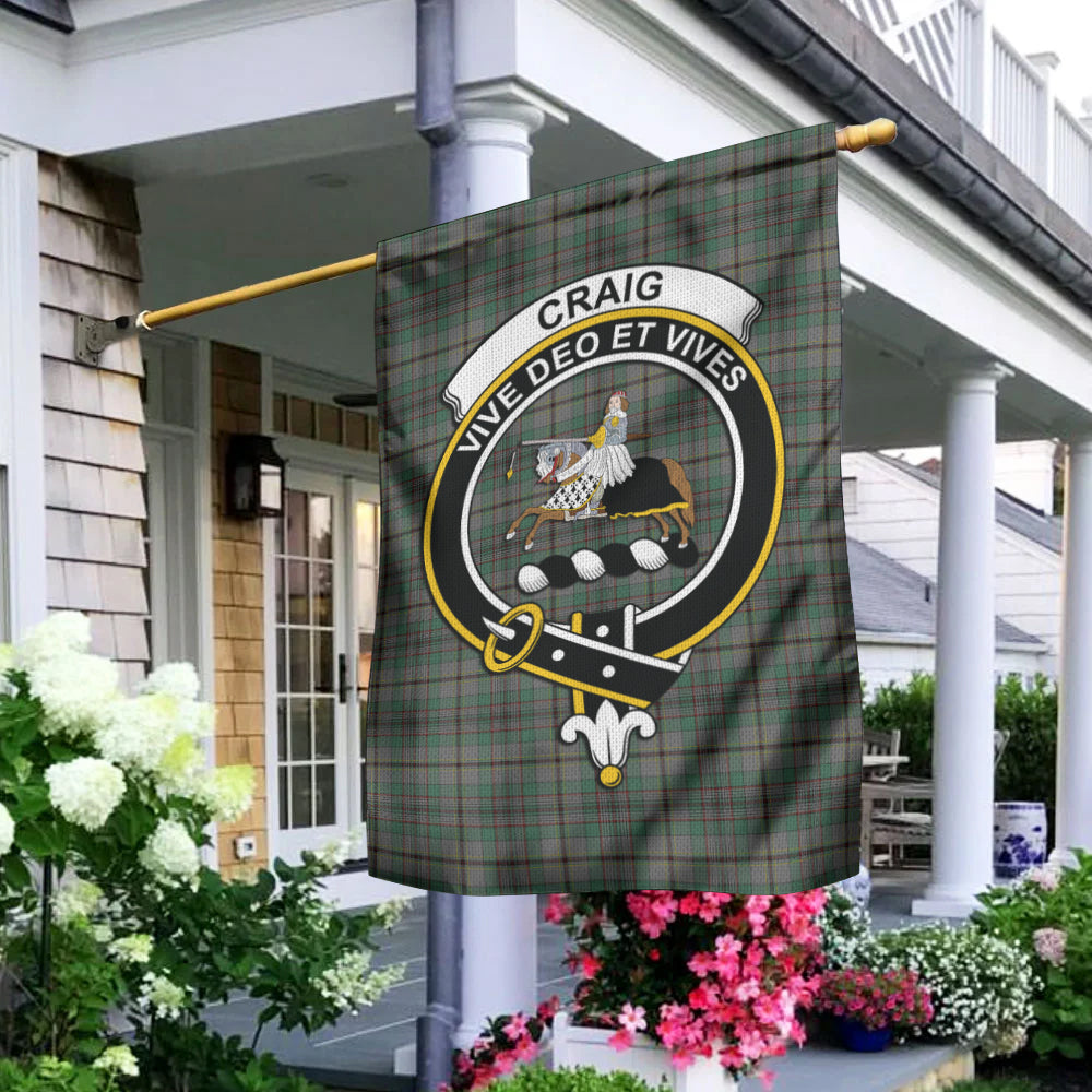 Craig Tartan Flag with Family Crest - Tartan Vibes Clothing