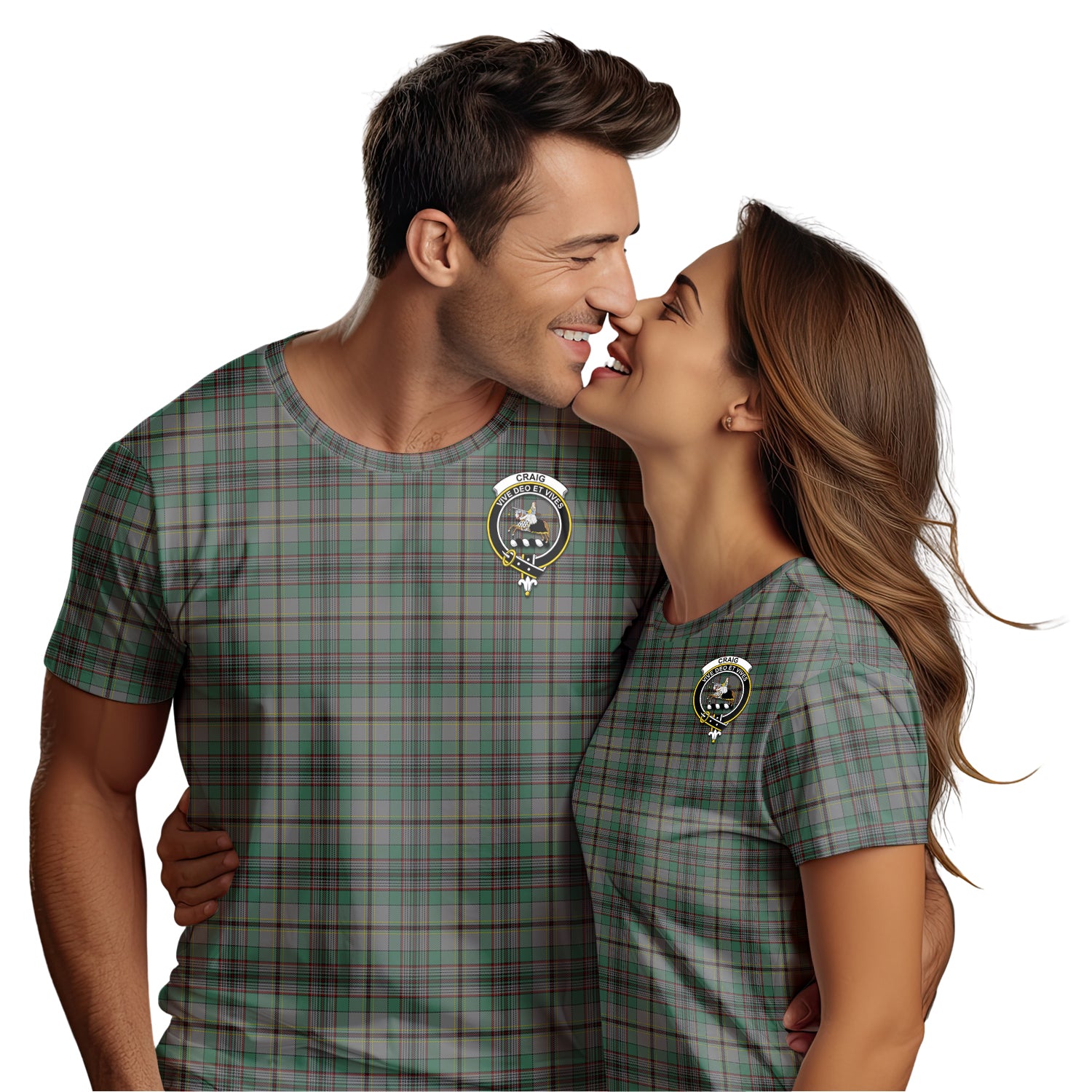 Craig Tartan T-Shirt with Family Crest - Tartan Vibes Clothing