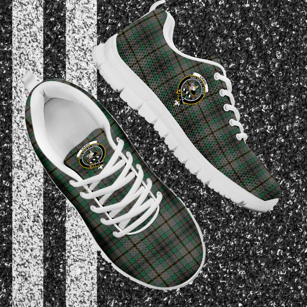 Craig Tartan Sneakers with Family Crest - Tartan Vibes Clothing