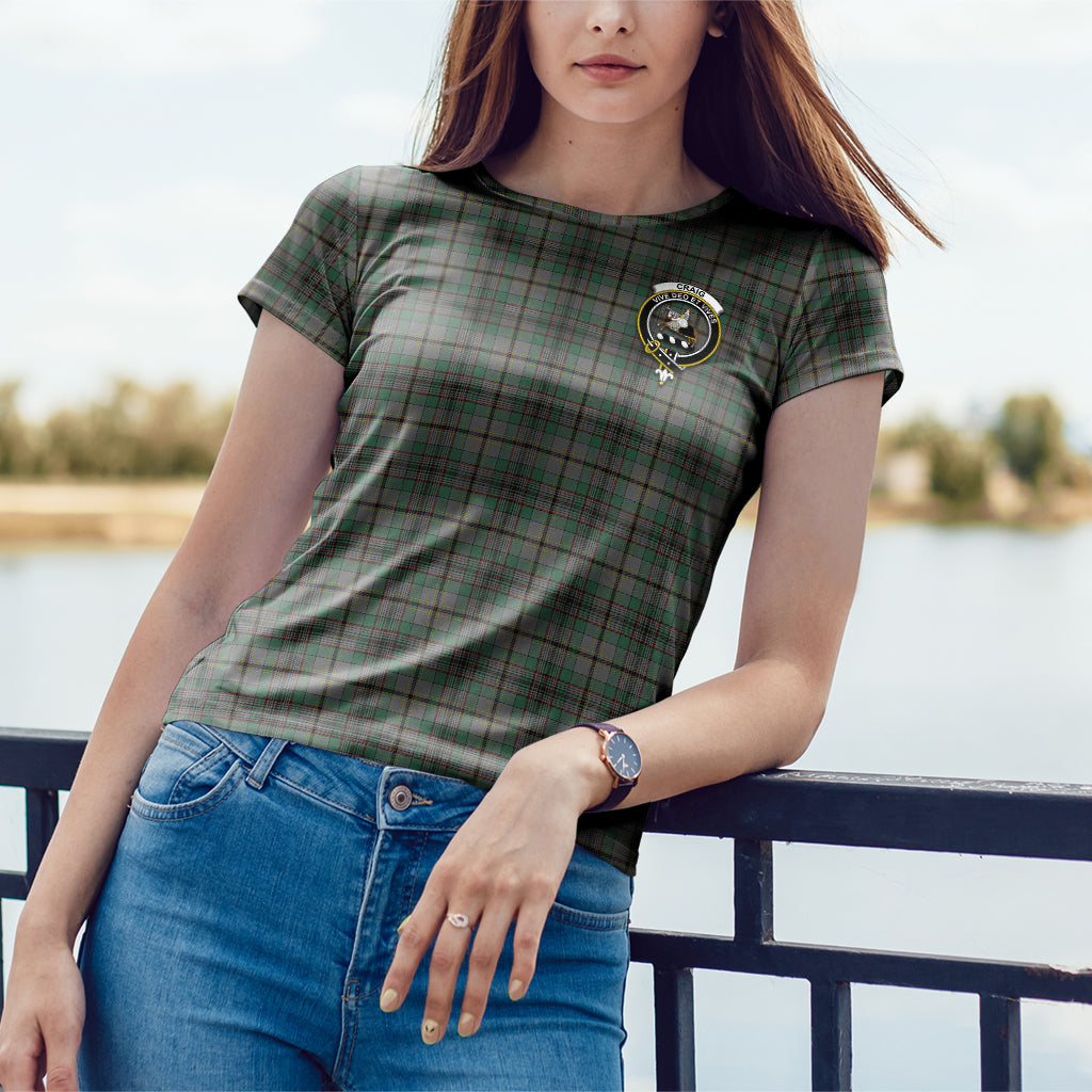 Craig Tartan T-Shirt with Family Crest - Tartan Vibes Clothing