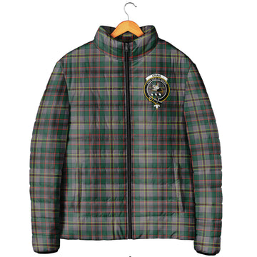 Craig Ancient Tartan Padded Jacket with Family Crest