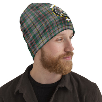 Craig Ancient Tartan Beanies Hat with Family Crest