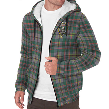 Craig Ancient Tartan Sherpa Hoodie with Family Crest