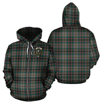 Craig Ancient Tartan Hoodie with Family Crest