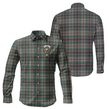 Craig Ancient Tartan Long Sleeve Button Up Shirt with Family Crest
